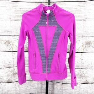 Ivviva By Lululemon Perfect Your Practice Jacket Magenta Pink Luon Size 14